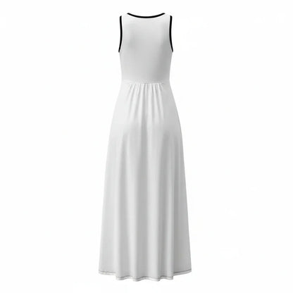Women’s Sleeveless V-Neck Maxi Dress - Nogicle
