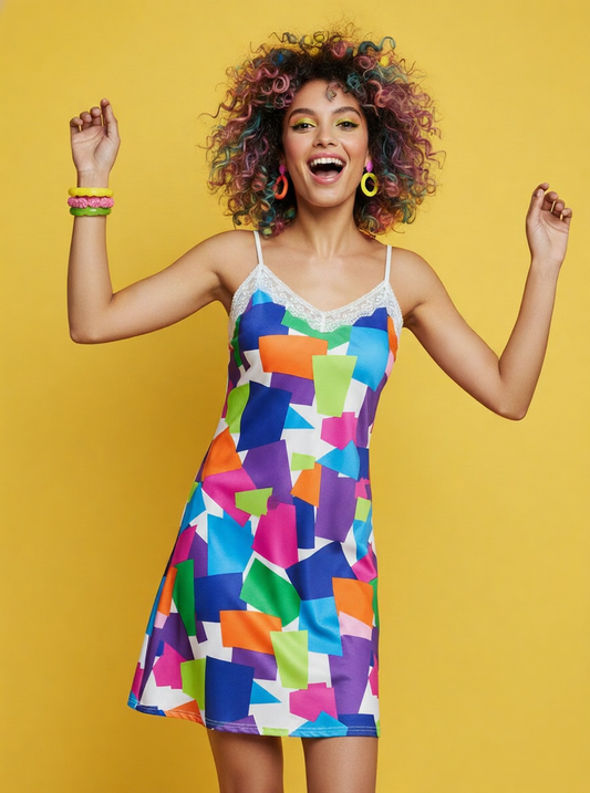 Women’s Lace Trim Satin Sleep Dress