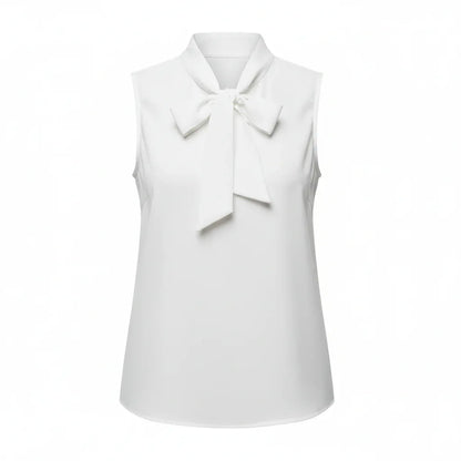 Women’s Sleeveless Bow Tie Blouse - Nogicle