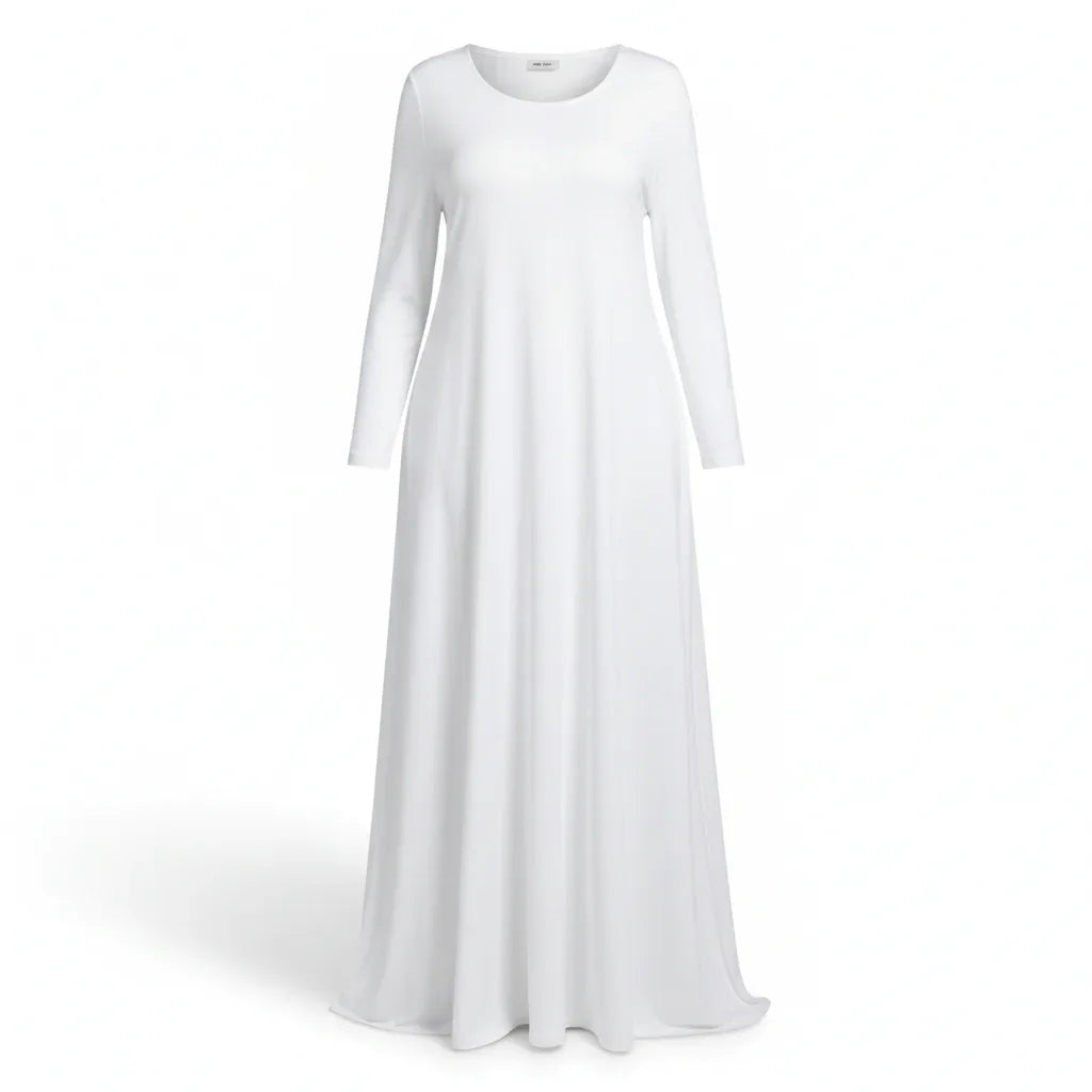 Women’s Plus Size Long Sleeve Maxi Dress - Nogicle