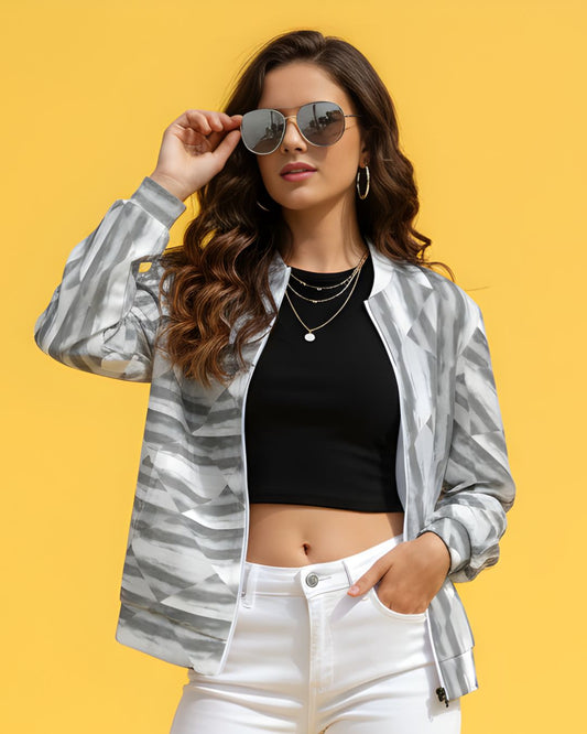 Women’s Zip-Up Bomber Jacket
