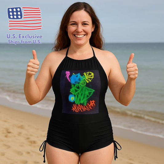 Women’s Halter Tankini with Swim Shorts