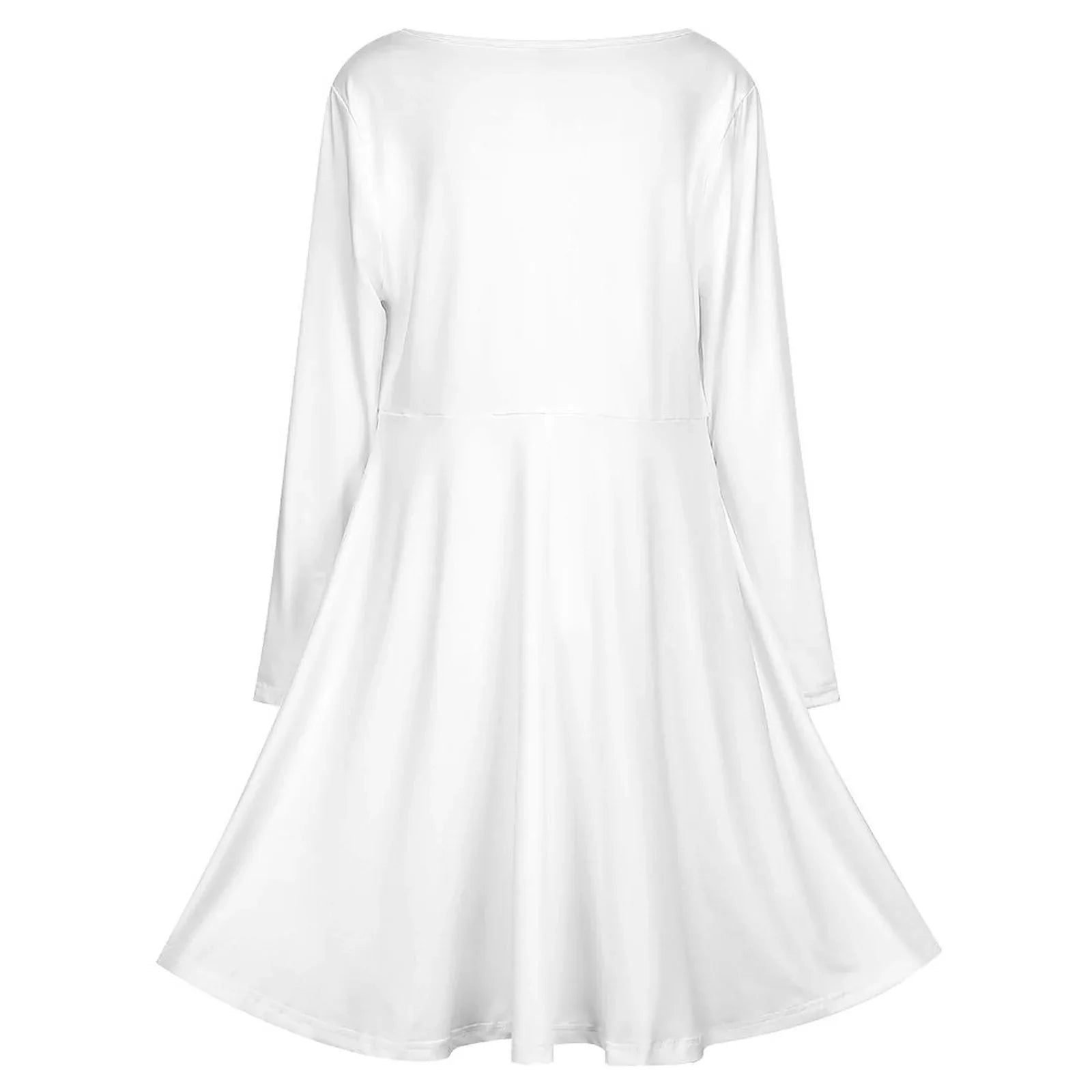 Women’s Plus Size Flowy V-Neck Dress - Nogicle