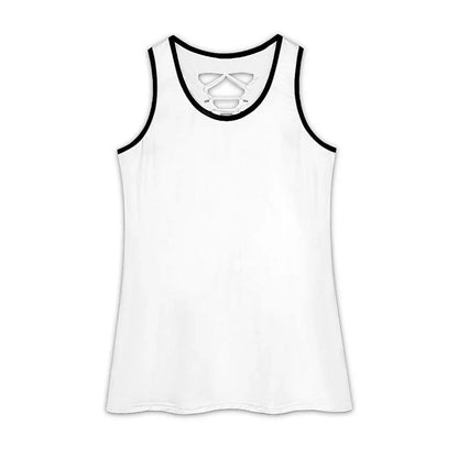 Women’s Lace-Up Back Tank Top - Nogicle