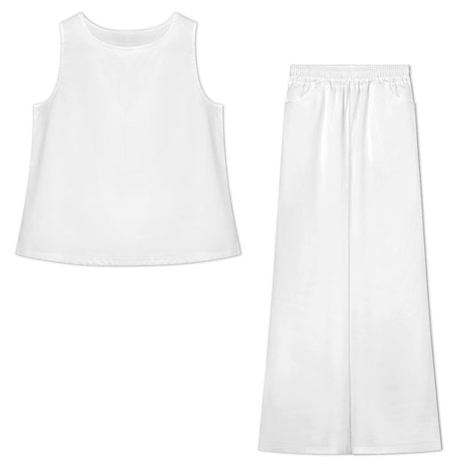 Women’s Sleeveless Top and Wide-Leg Pants Set
