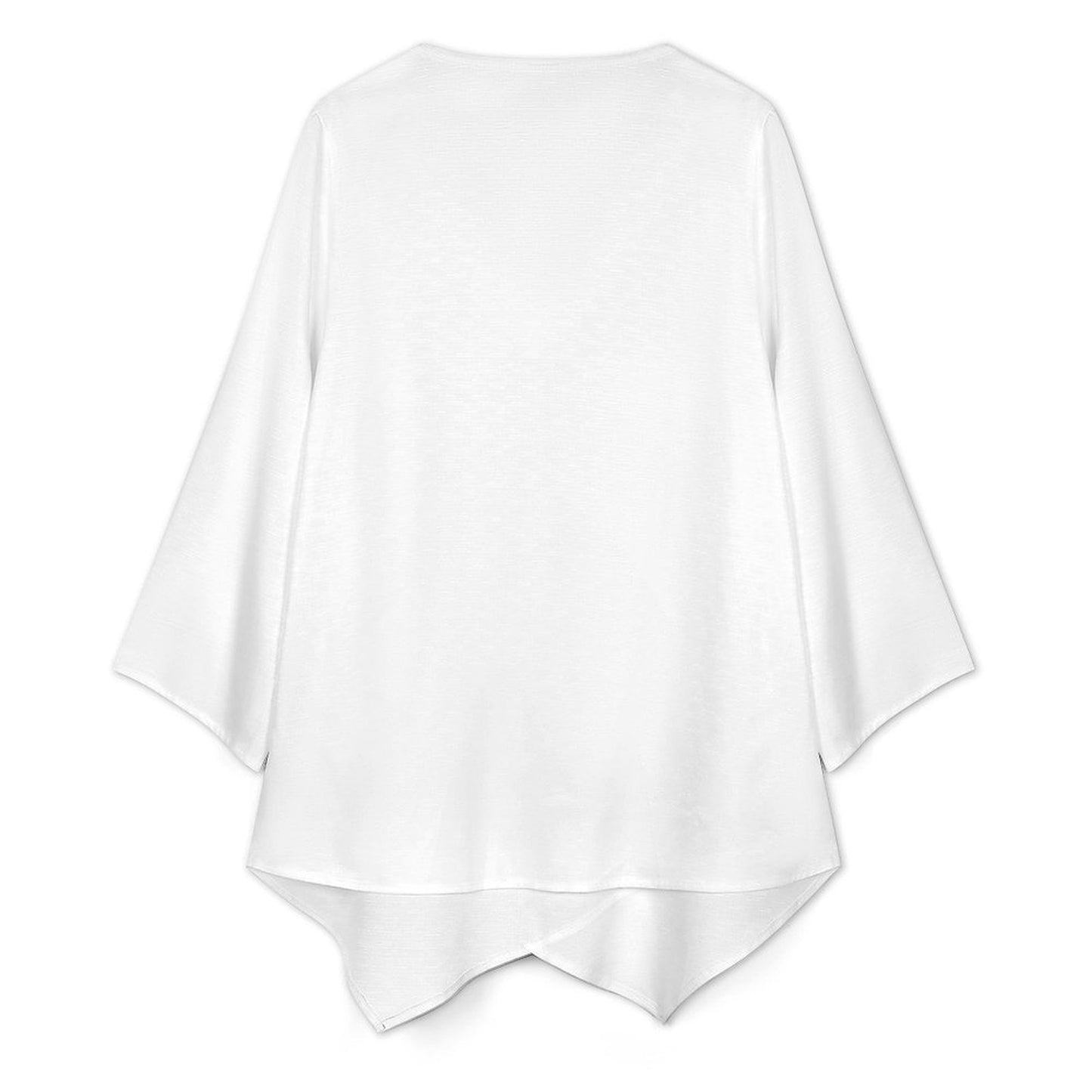 Women’s V-Neck Faux Linen Blouse