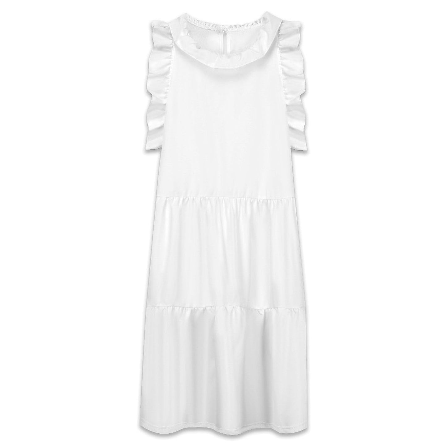 Women’s Ruffle Mock Neck High Waist Dress