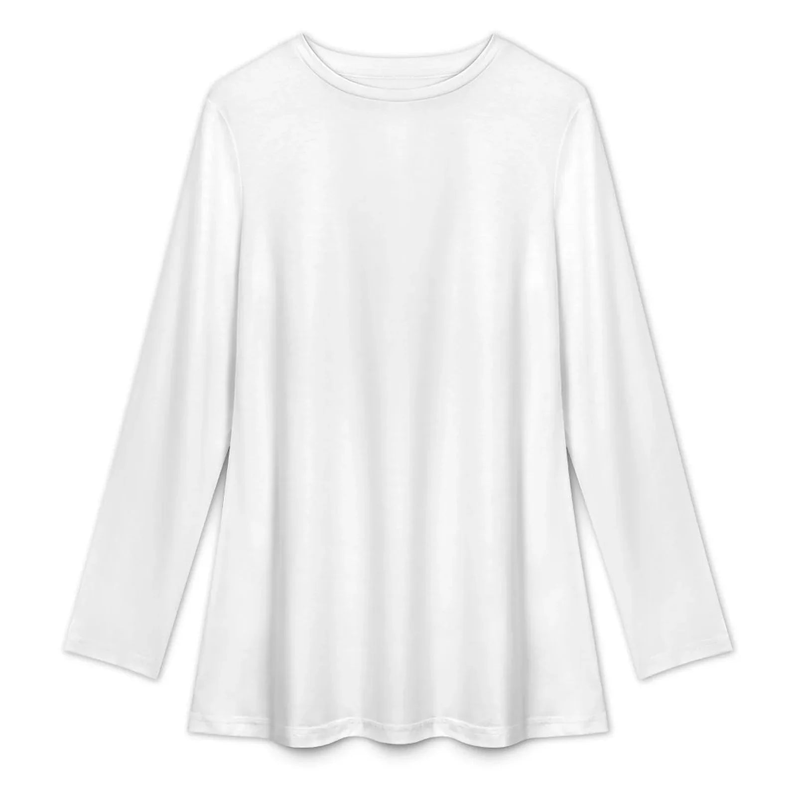 Women’s Long Sleeve Modest Round Neck Top - Nogicle