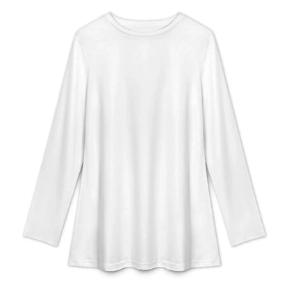 Women’s Long Sleeve Modest Round Neck Top - Nogicle