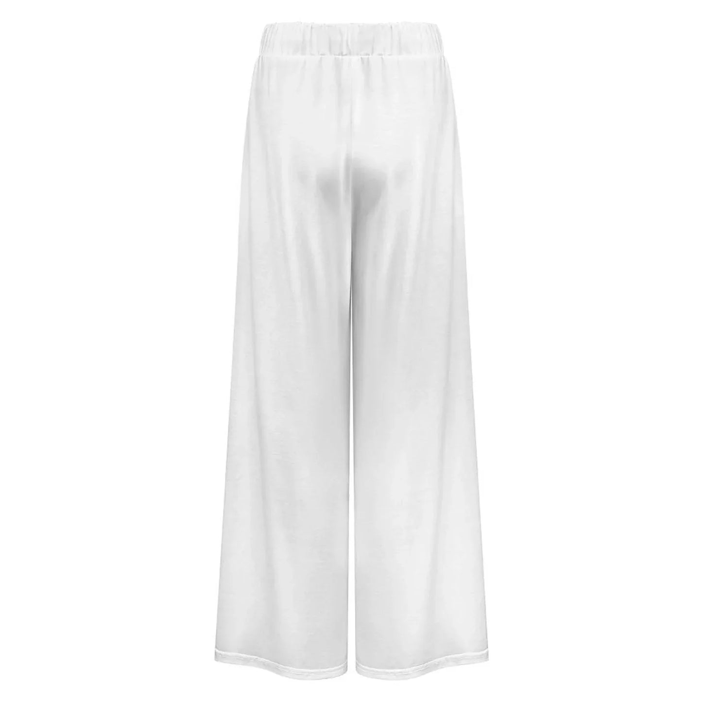 Women’s Wide-Leg Lounge Pants with Pockets - Nogicle