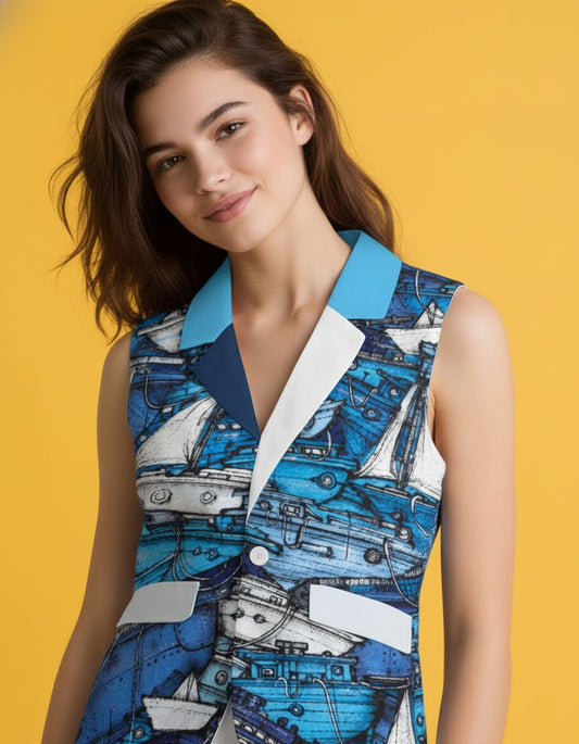 Women’s Sleeveless Blazer Vest