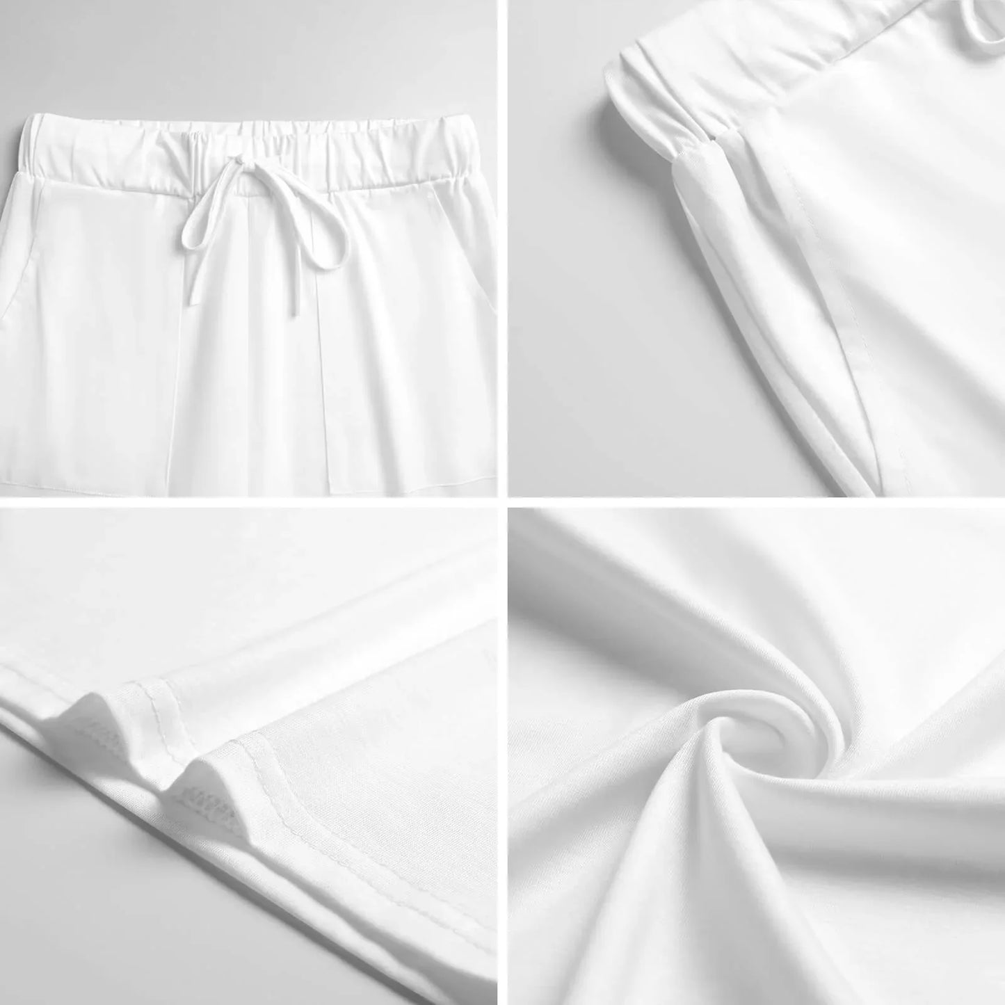 Women’s Wide-Leg Lounge Pants with Pockets - Nogicle