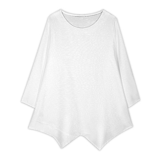 Women’s Long Sleeve Linen-Texture Blouse