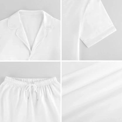 Women’s Satin Short Sleeve Pajama Set - Nogicle