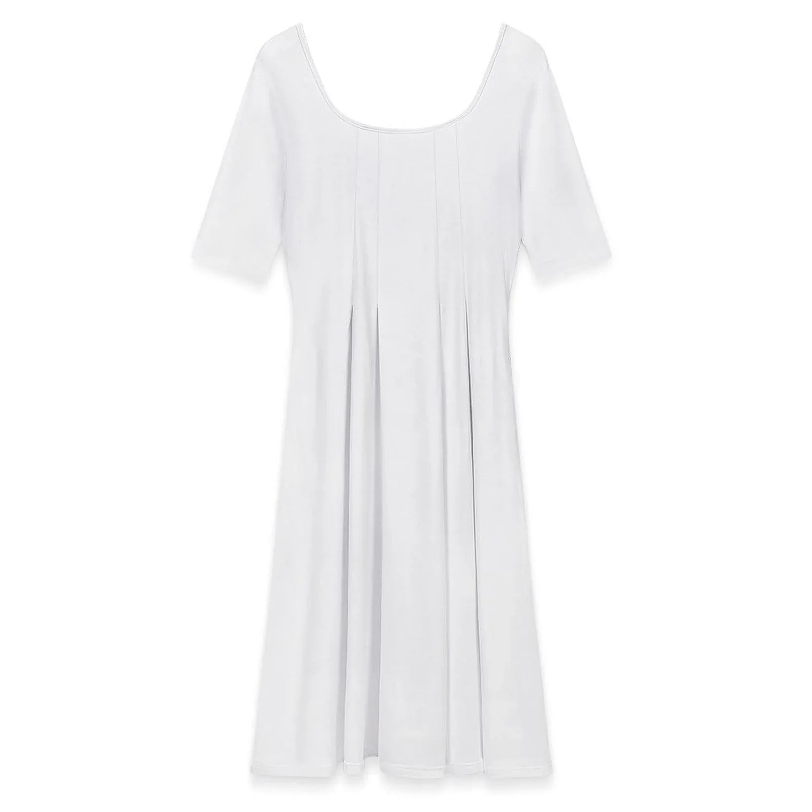 Women’s Half Sleeve A-Line Midi Dress - Nogicle