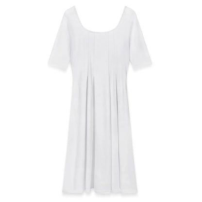 Women’s Half Sleeve A-Line Midi Dress - Nogicle