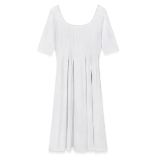 Women’s Half Sleeve A-Line Midi Dress - Nogicle