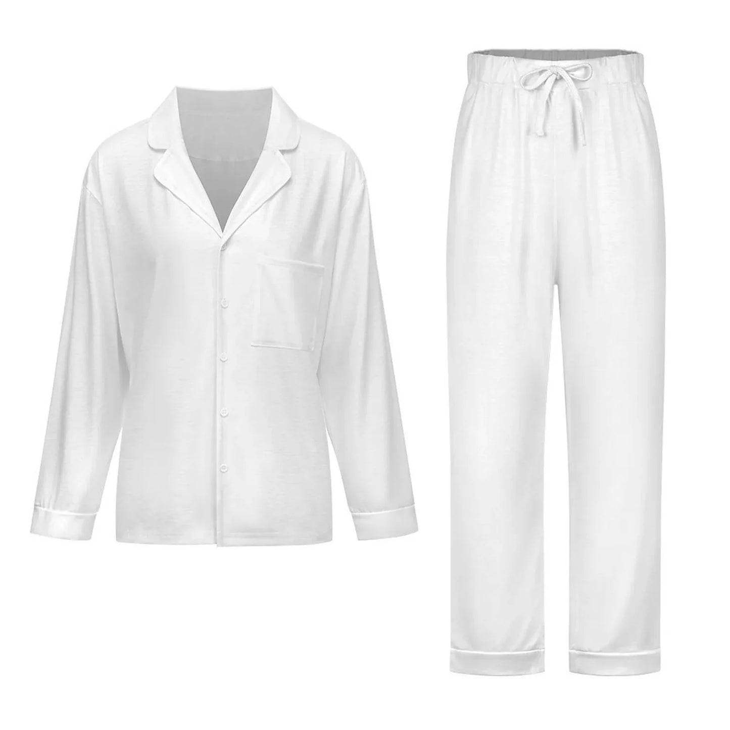 Women’s Classic Cuban-Collar Pajama Set - Nogicle