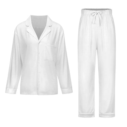 Women’s Classic Cuban-Collar Pajama Set - Nogicle