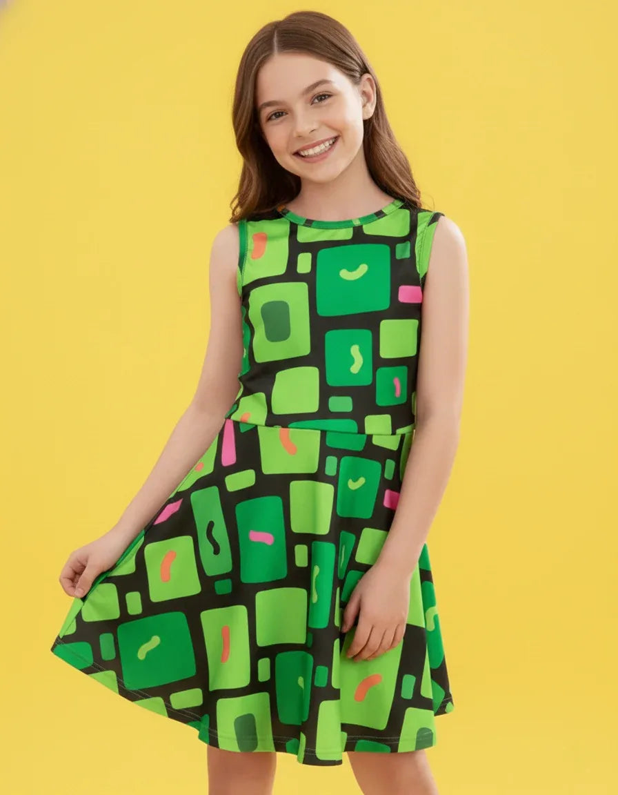 Girls’ Sleeveless Dress - Nogicle