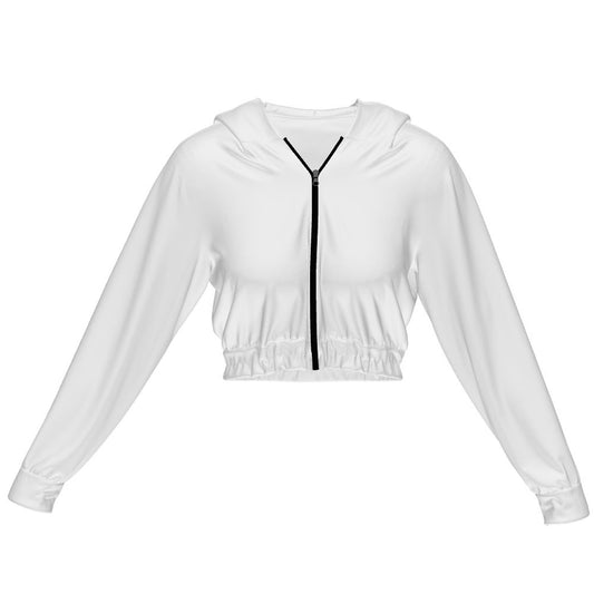 Women’s Zip-Up Elastic Hem Hoodie