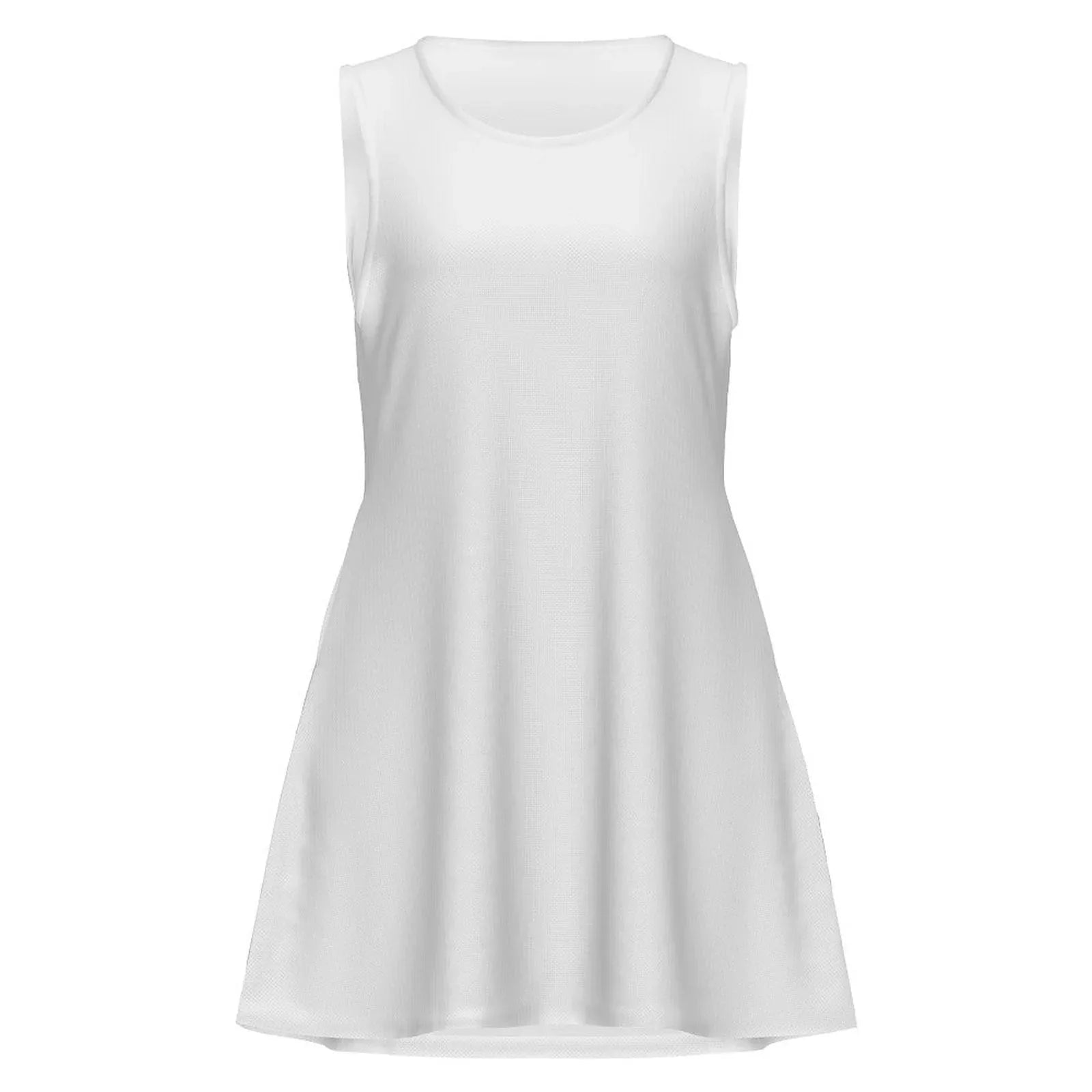 Women’s Sleeveless Round Neck Dress - Nogicle