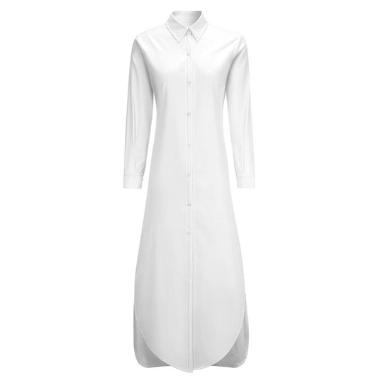 Women’s Long Sleeve Button Shirt Dress
