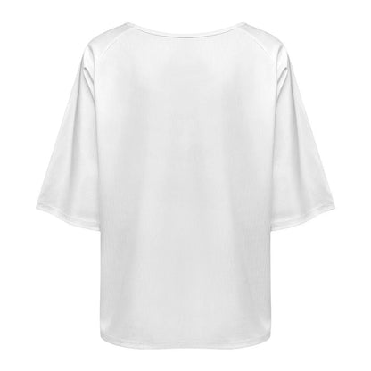 Women’s Off-Shoulder Loose Fit T-Shirt - Nogicle