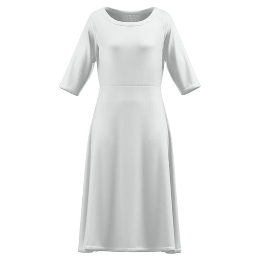 Women’s Classic Mid-Sleeve Midi Dress