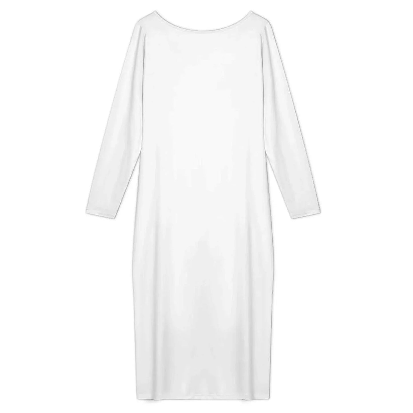 Women’s Scoop Neck Long Sleeve Maxi Dress - Nogicle