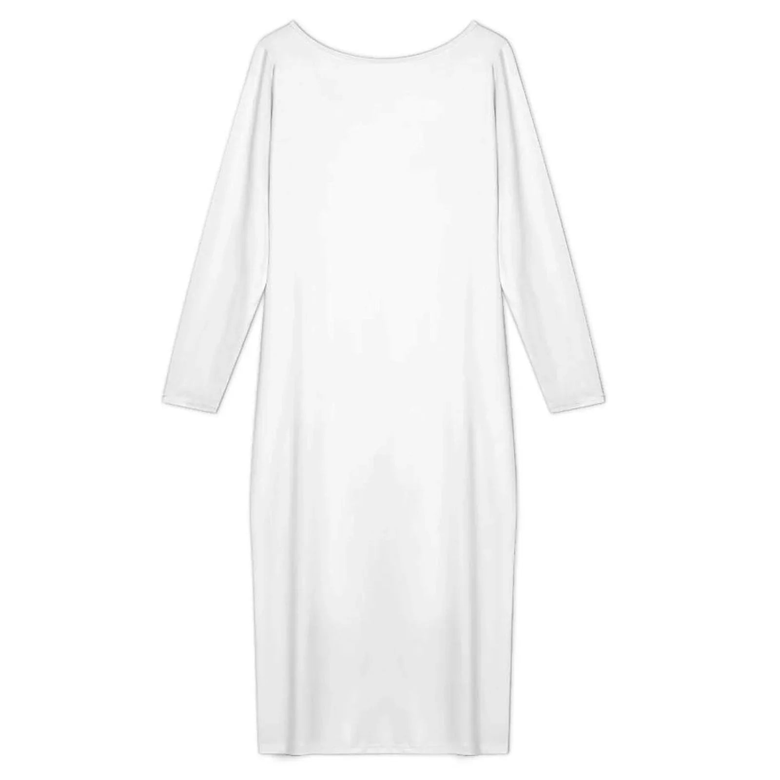 Women’s Scoop Neck Long Sleeve Maxi Dress - Nogicle