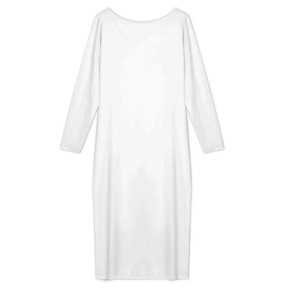 Women’s Scoop Neck Long Sleeve Maxi Dress - Nogicle