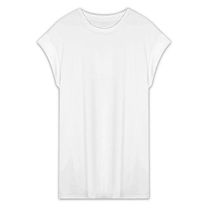 Women’s Crew Neck Cap Sleeve Mini Dress - Nogicle