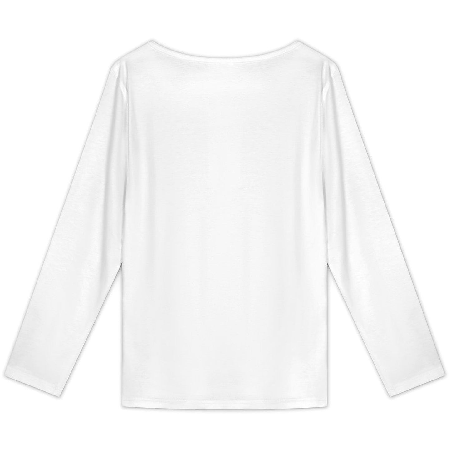 Women’s Button Front Round Neck Long Sleeve Top
