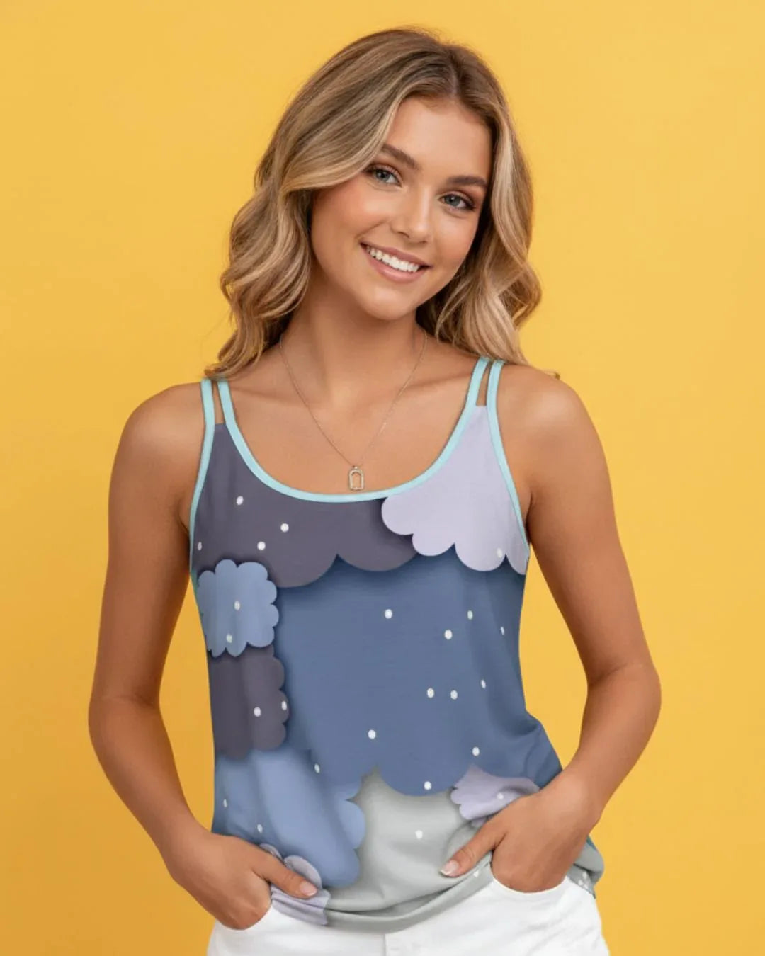 Women’s Double-Strap Basic Cami - Nogicle