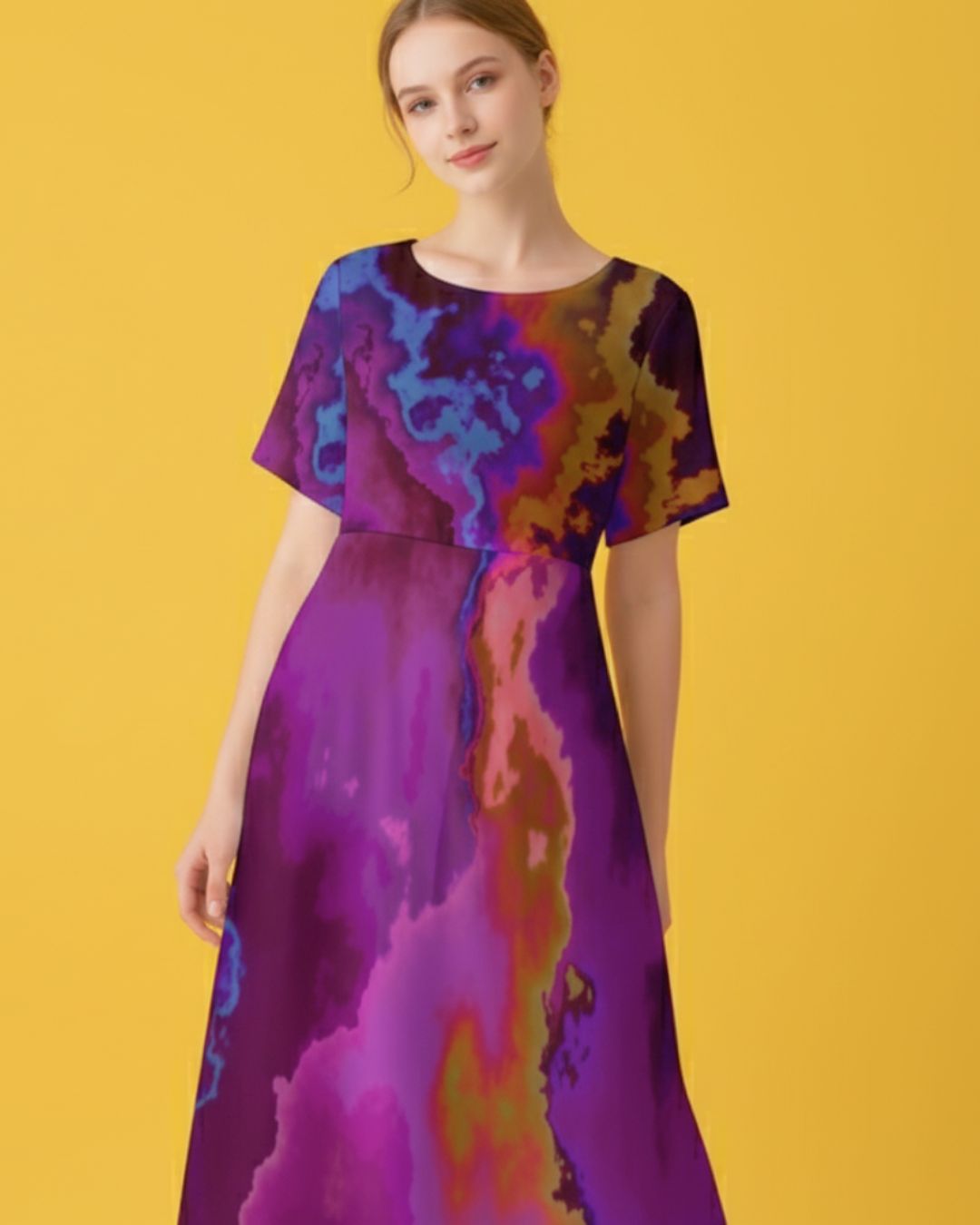 Women’s Short Sleeve Maxi Dress