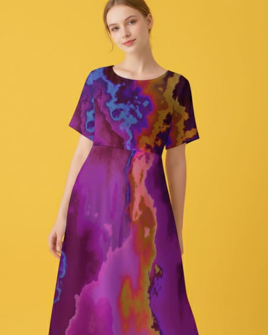 Women’s Short Sleeve Maxi Dress