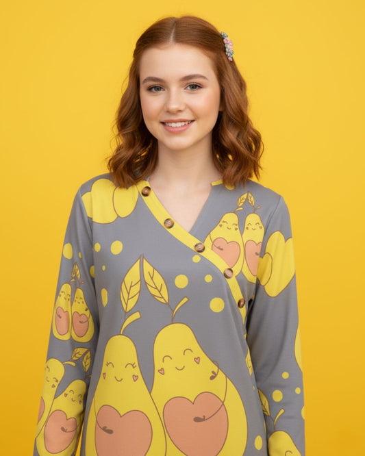 Women’s Button Detail Long Sleeve Top