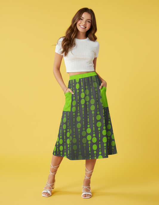 Women’s Midi Skirt with Pockets